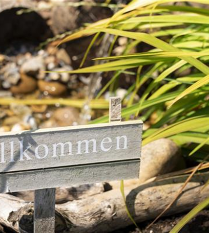 Immer auf dem richtigen Weg: Schilder und Wegweiser im Garten