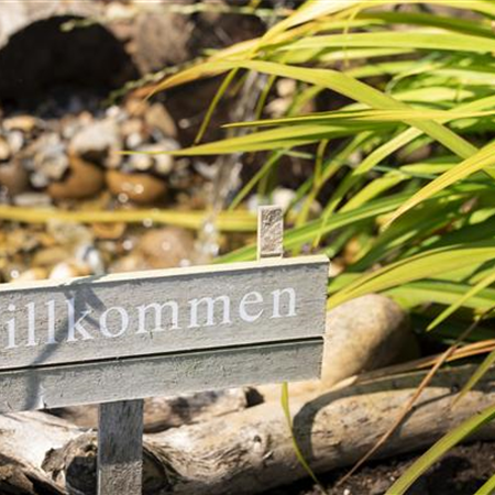 Immer auf dem richtigen Weg: Schilder und Wegweiser im Garten