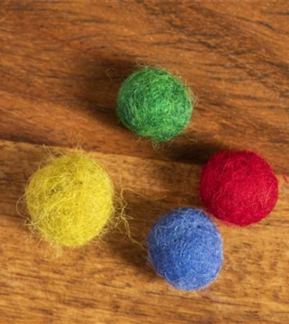Bunte Filzeicheln – Herbstdeko mal anders