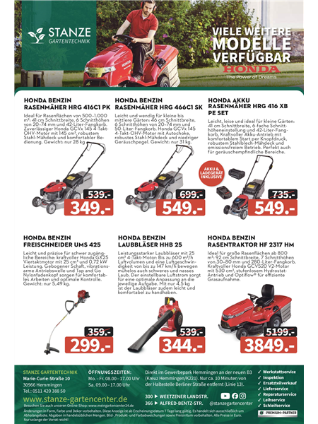Anzeige Gartentechnik