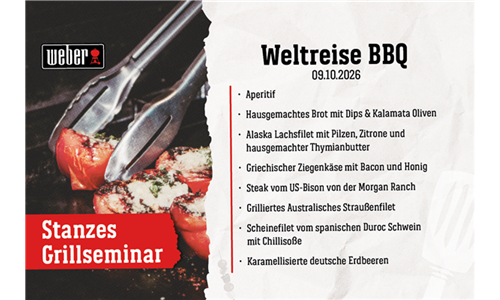 Stanzes Grillseminar - Weltreise BBQ